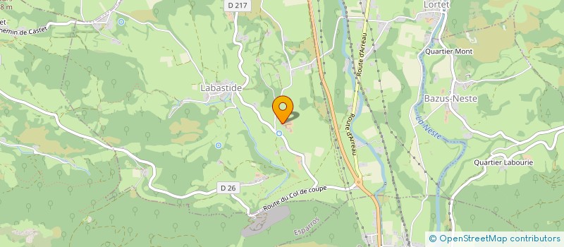 localisation de l'entreprise SCI CECLOL  LABASTIDE