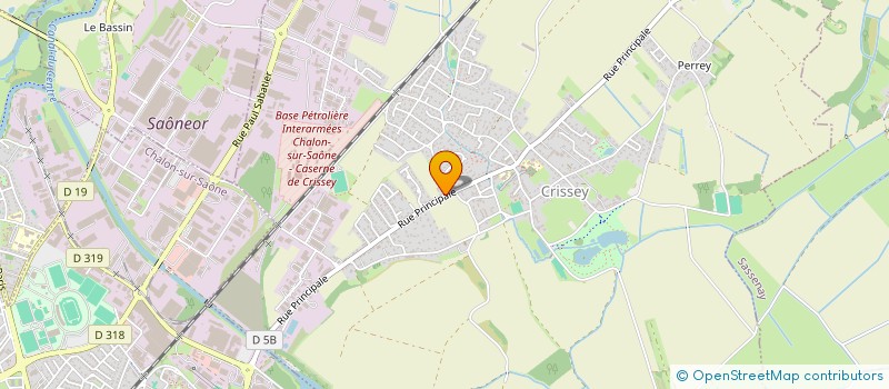 localisation de l'entreprise SCI CECN  CRISSEY