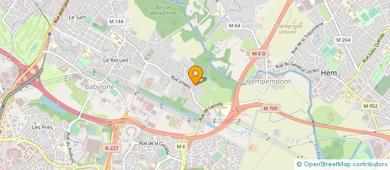 localisation de l'entreprise SCI CECOBAT à VILLENEUVE-D'ASCQ