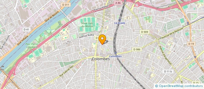 localisation de l'entreprise SCI CECRM à COLOMBES