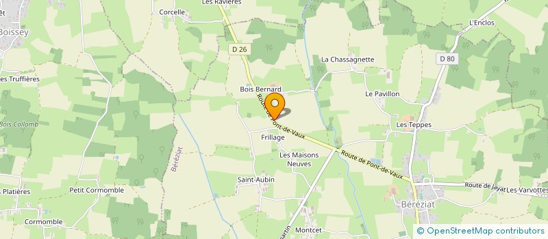 localisation de l'entreprise SCI CECYLIANE  BEREZIAT