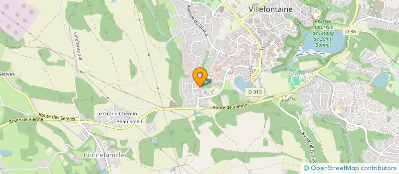 localisation de l'entreprise SCI CED  VILLEFONTAINE