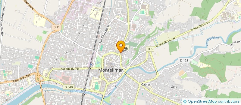 localisation de l'entreprise SCI CEDAF à MONTELIMAR