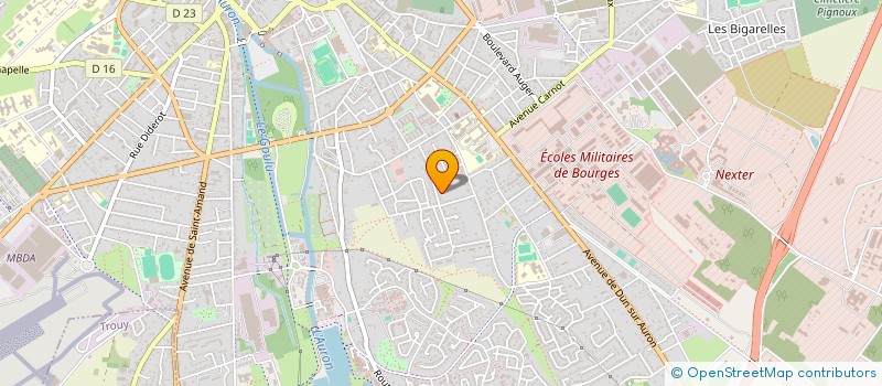 localisation de l'entreprise SCI CEDALE  BOURGES