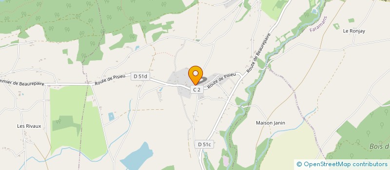 localisation de l'entreprise SCI CEDALUD  POMMIER-DE-BEAUREPAIRE