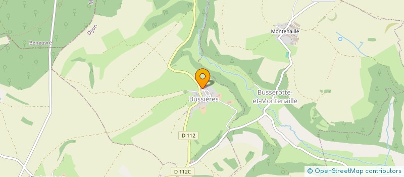 localisation de l'entreprise SCI CEDAM  BUSSIERES