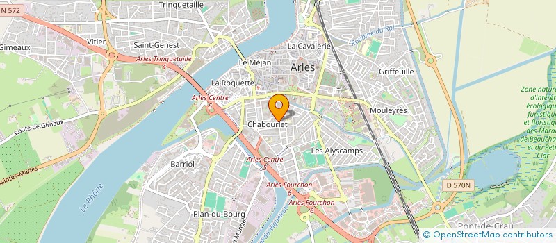 localisation de l'entreprise SCI CEDAMES à ARLES