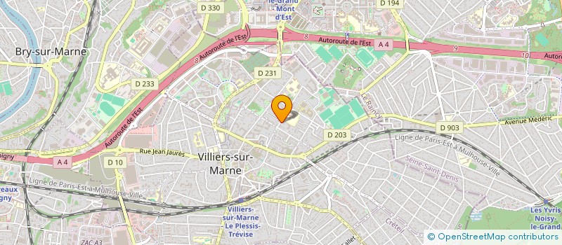 localisation de l'entreprise SCI CEDARE  VILLIERS-SUR-MARNE