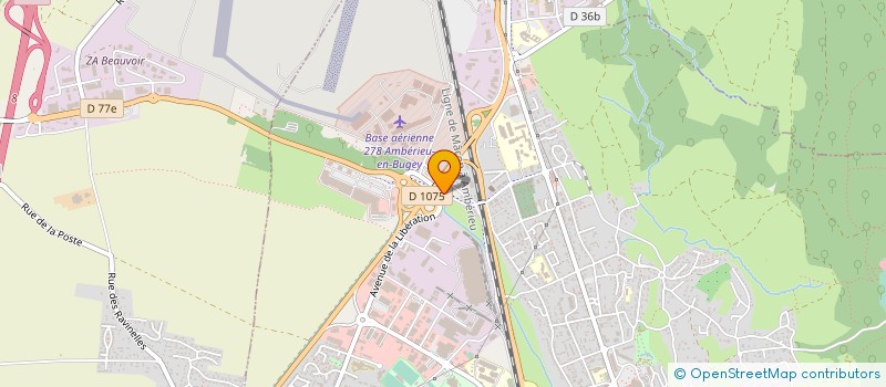 localisation de l'entreprise SCI CEDAURE  AMBERIEU-EN-BUGEY