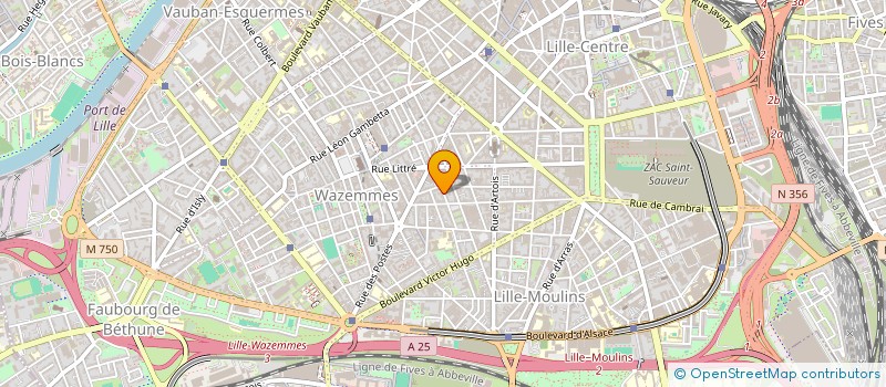 localisation de l'entreprise SCI CEDEBA à LILLE