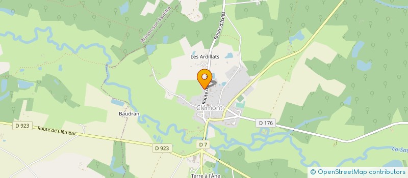 localisation de l'entreprise SCI CEDEL  CLEMONT