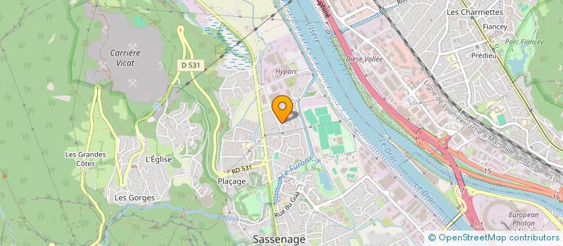 localisation de l'entreprise SCI CEDILLE  SASSENAGE