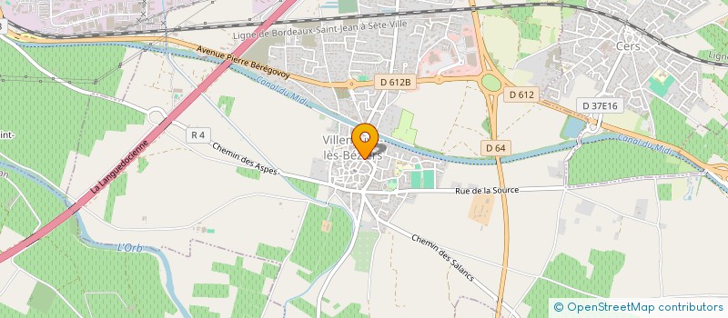 localisation de l'entreprise SCI CEDLINE  VILLENEUVE-LES-BEZIERS