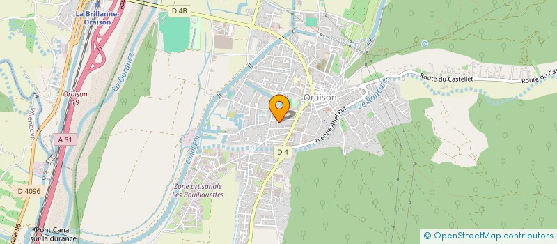 localisation de l'entreprise SCI CEDMAR  ORAISON