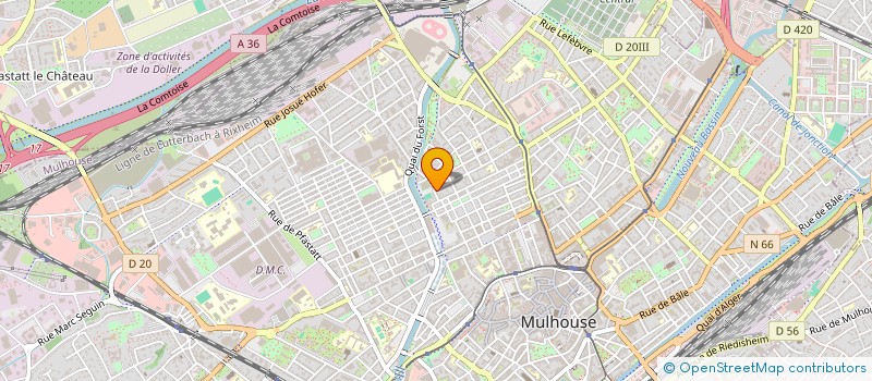 localisation de l'entreprise SCI CEDMARAUD  MULHOUSE