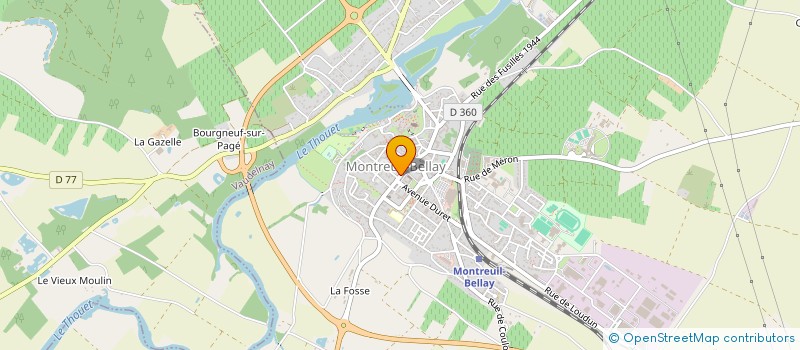 localisation de l'entreprise SCI CEDOLIN  MONTREUIL-BELLAY