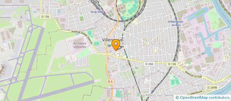 localisation de l'entreprise SCI CEDRE  VILLENEUVE-LE-ROI