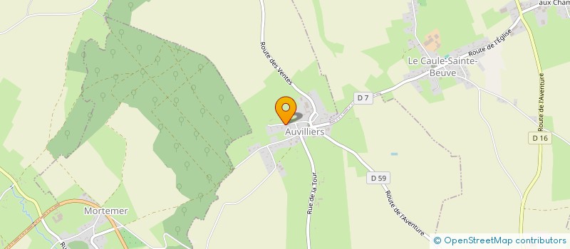localisation de l'entreprise SCI CEDRE  AUVILLIERS