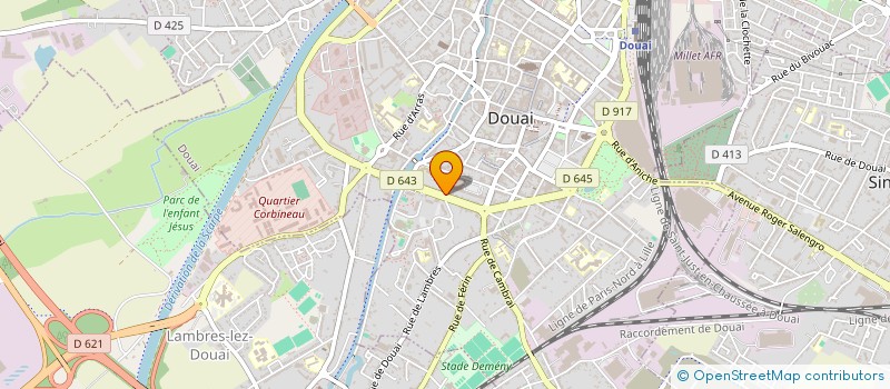localisation de l'entreprise SCI CEDRE BLEU à DOUAI