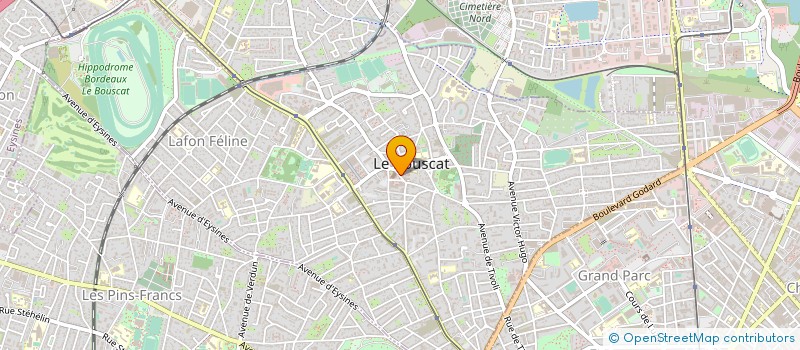 localisation de l'entreprise SCI CEDRIC-H  LE BOUSCAT