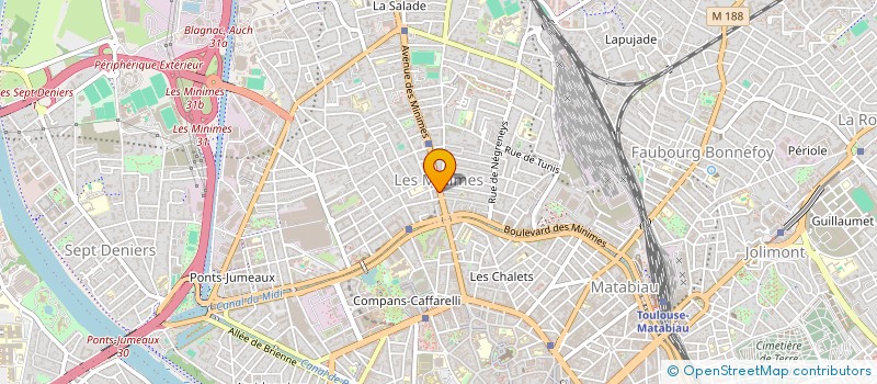 localisation de l'entreprise SCI CEDRINE à TOULOUSE