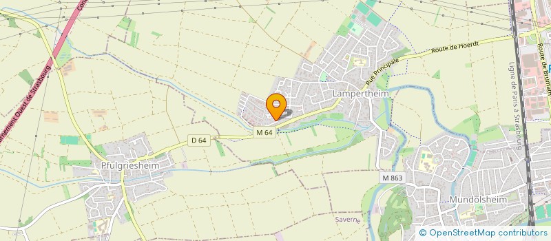 localisation de l'entreprise SCI CEDRUS  LAMPERTHEIM