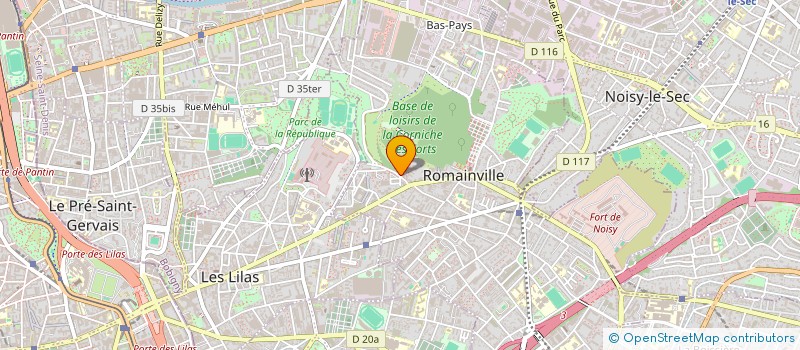localisation de l'entreprise SCI CEF à ROMAINVILLE