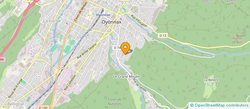 localisation de l'entreprise SCI CEF à OYONNAX