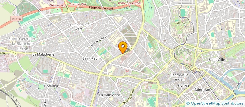 localisation de l'entreprise SCI CEF à CAEN