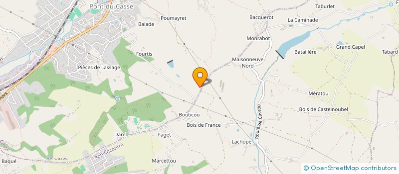 localisation de l'entreprise SCI CEFA  PONT-DU-CASSE