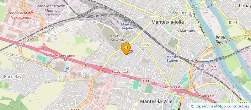 localisation de l'entreprise SCI CEFAC  MANTES-LA-VILLE