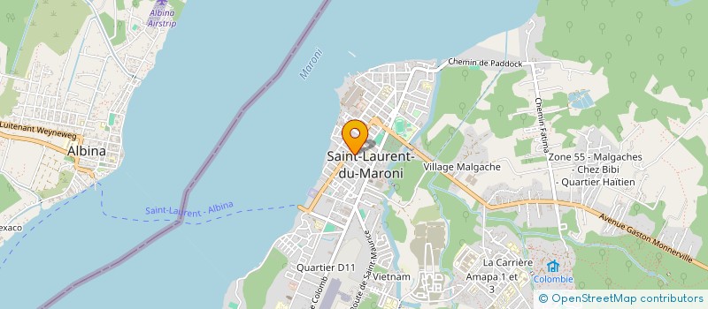 localisation de l'entreprise SCI CEFBER & CO à SAINT-LAURENT-DU-MARONI