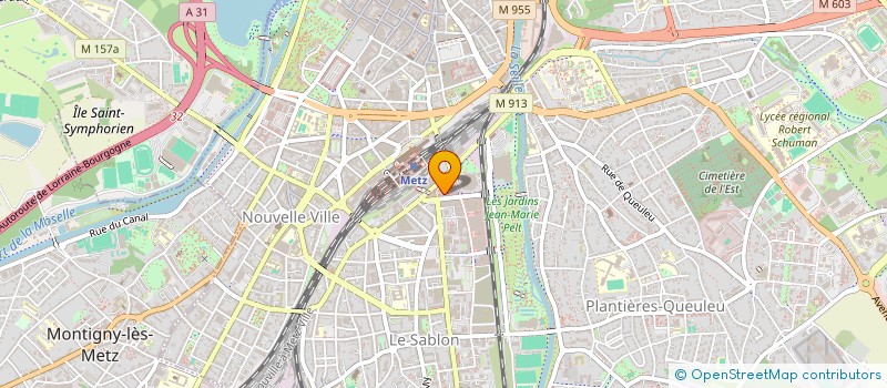 localisation de l'entreprise SCI CEFCL  METZ