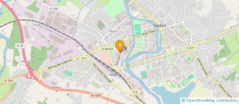 localisation de l'entreprise SCI CEFFA  SEDAN