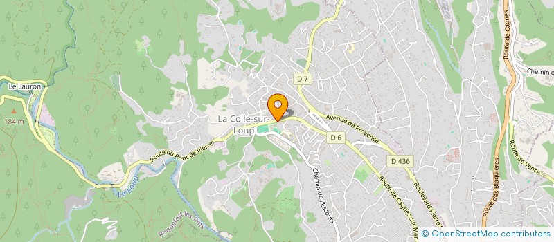 localisation de l'entreprise SCI CEFLAUR  LA COLLE-SUR-LOUP