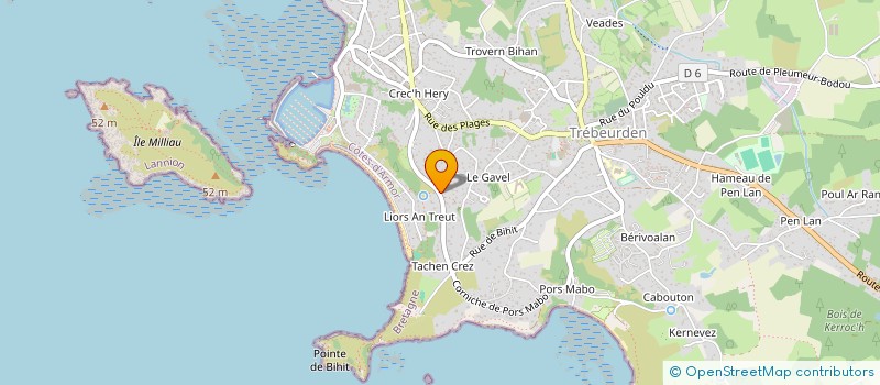 localisation de l'entreprise SCI CEFLO INVEST  TREBEURDEN