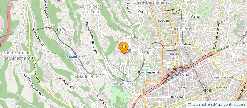 localisation de l'entreprise SCI CEFOR à NICE