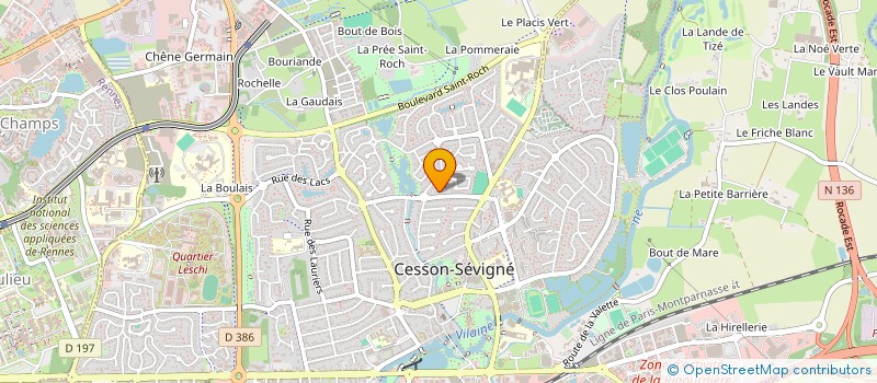 localisation de l'entreprise SCI CEFP  CESSON-SEVIGNE