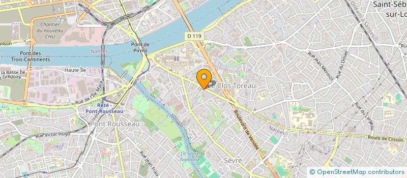 localisation de l'entreprise SCI CEFRA à NANTES