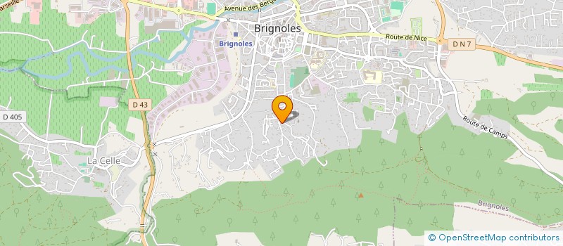 localisation de l'entreprise SCI CEFRADA à BRIGNOLES