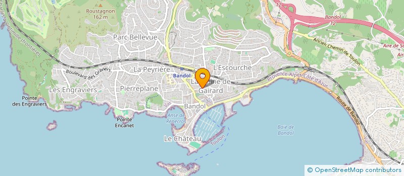 localisation de l'entreprise SCI CEGA à BANDOL