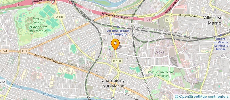 localisation de l'entreprise SCI CEGA  CHAMPIGNY-SUR-MARNE