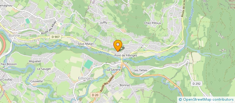 localisation de l'entreprise SCI CEGA  FILLINGES