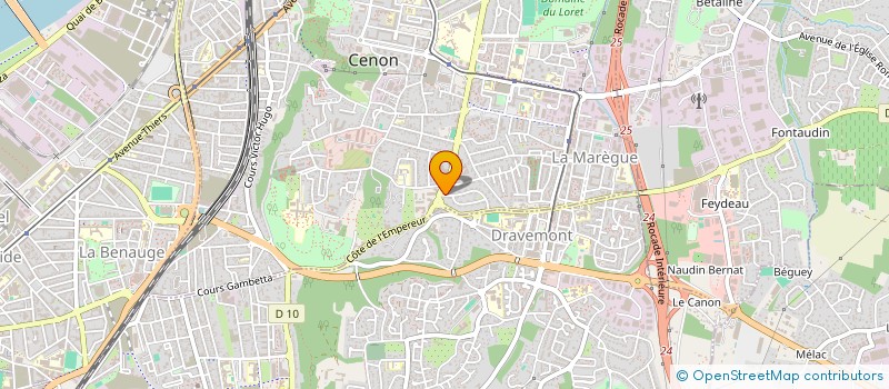 localisation de l'entreprise SCI CEGAMA  CENON