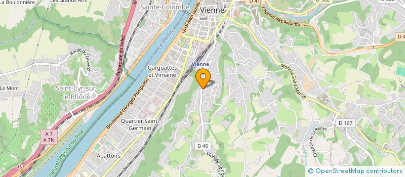 localisation de l'entreprise SCI CEGE  VIENNE