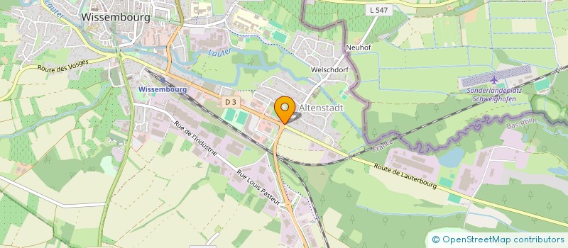 localisation de l'entreprise SCI CEGE  WISSEMBOURG