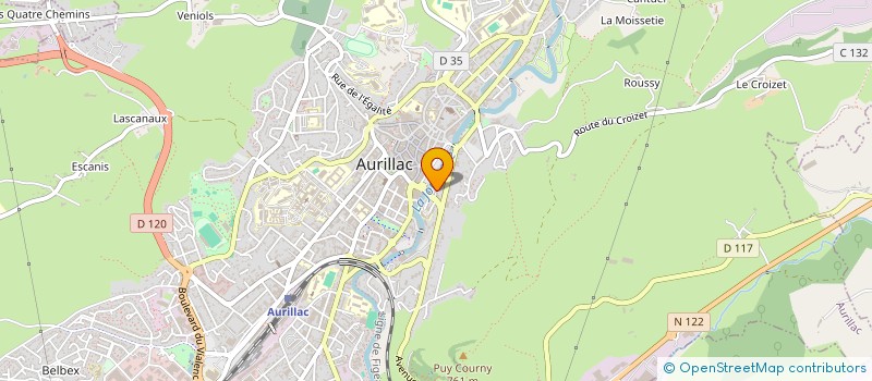 localisation de l'entreprise SCI CEGE à AURILLAC