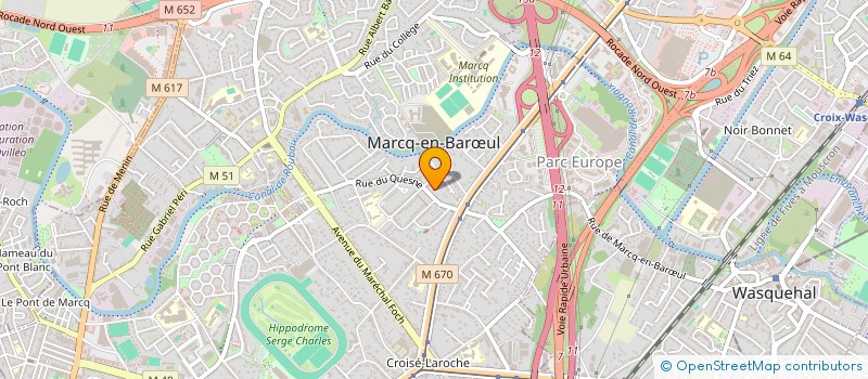 localisation de l'entreprise SCI CEGE à MARCQ-EN-BARŒUL