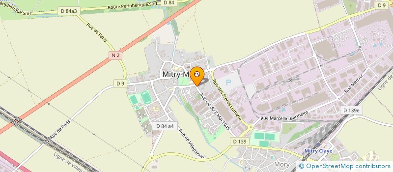 localisation de l'entreprise SCI CEGEME à MITRY-MORY