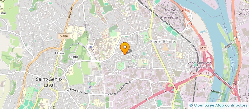 localisation de l'entreprise SCI CEGIMMO  OULLINS-PIERRE-BENITE